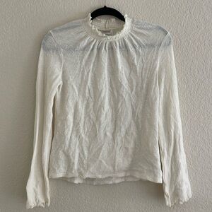 Madewell Mock Neck Top - Cream